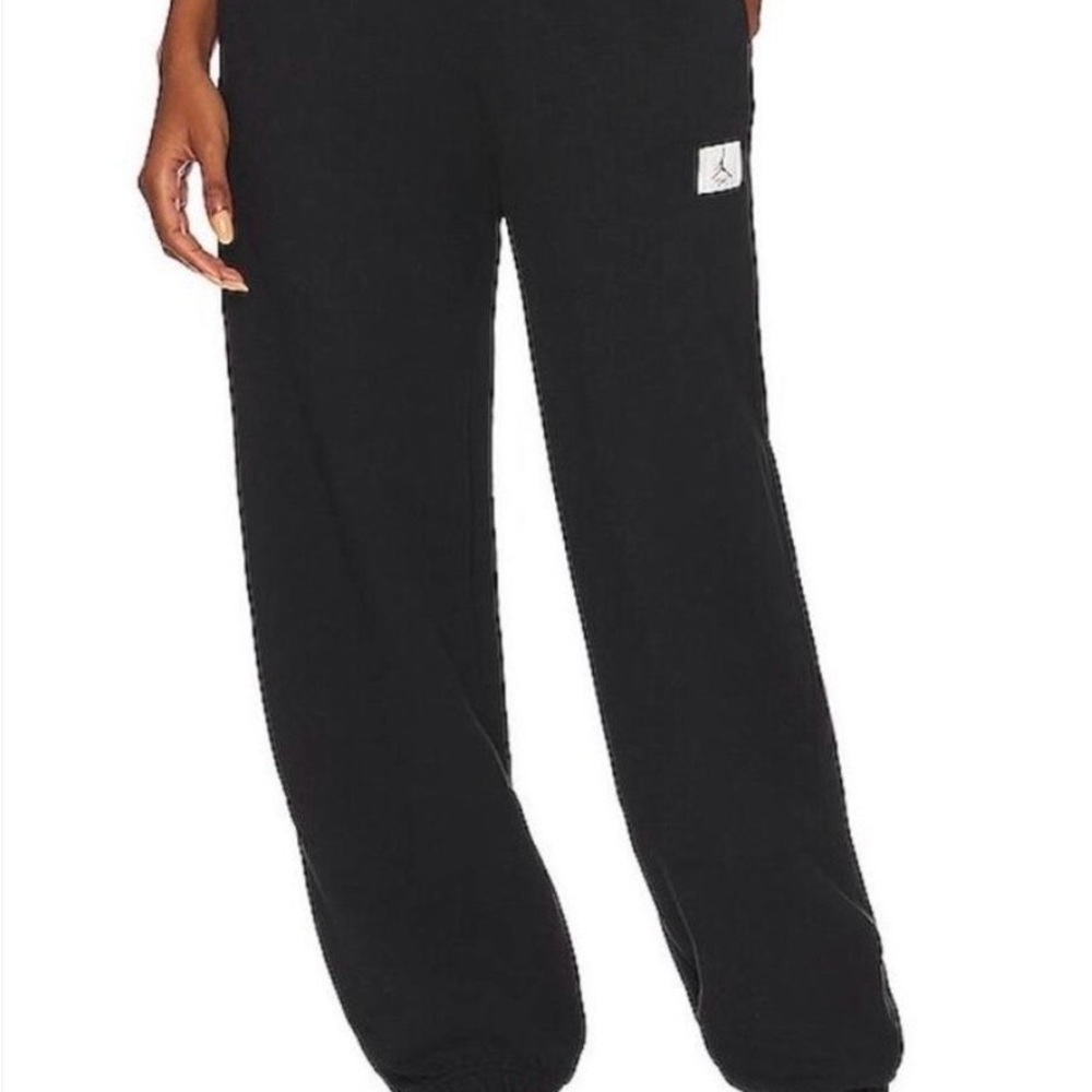 Jordan Black Jogger Pants with Logo Patch